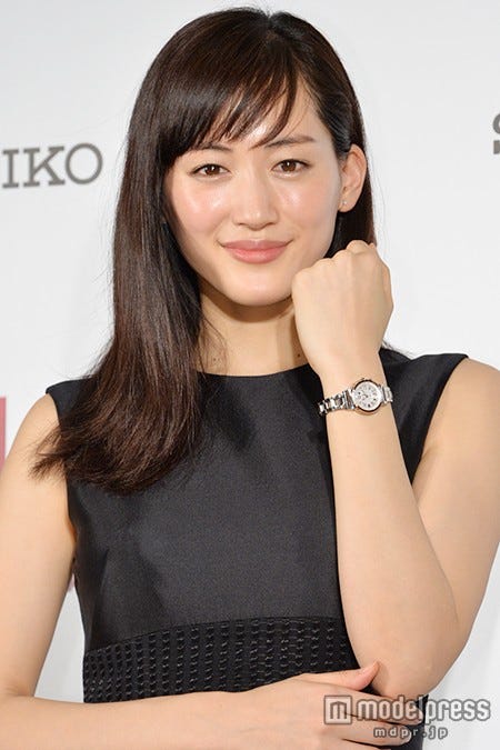 腕時計ブランドの新CM発表会に出席した綾瀬はるか【モデルプレス】