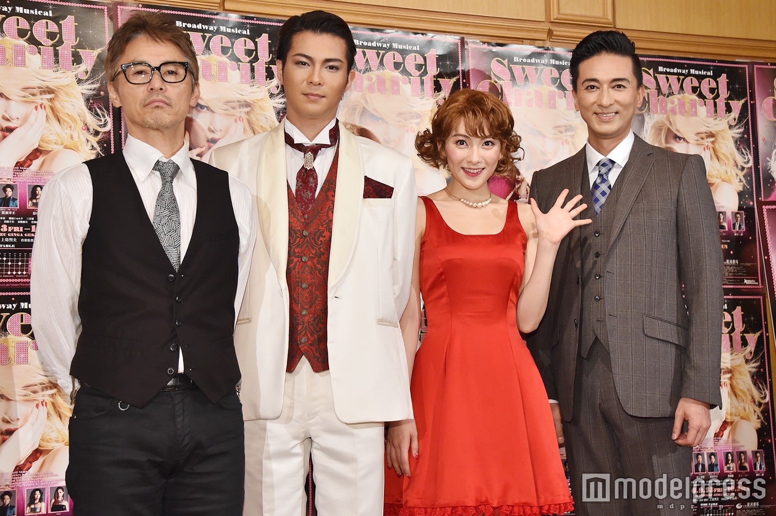 上島雪夫氏、平方元基、知英、岡幸二郎 （C）モデルプレス