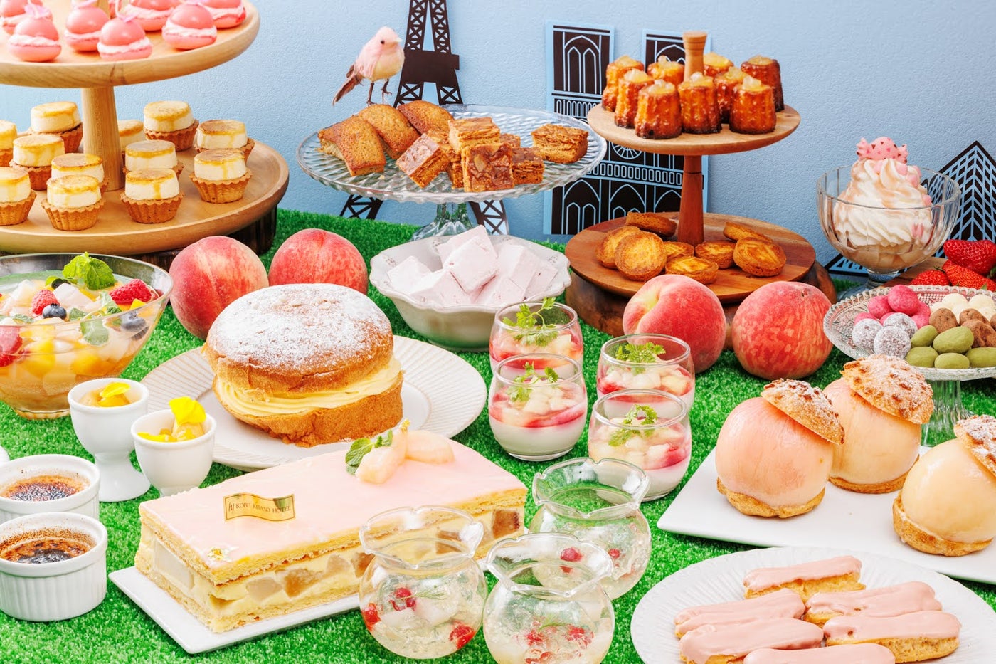 ナイトデザートビュッフェ～桃色吐息～桃づくしのフランス菓子とヨーロッパ料理／提供画像