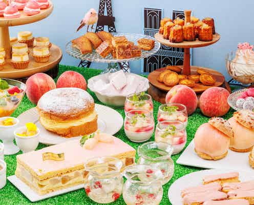神戸で「桃色吐息のスイーツビュッフェ」まるごと桃シューやケーキなど本格スイーツ約20種が目白押し