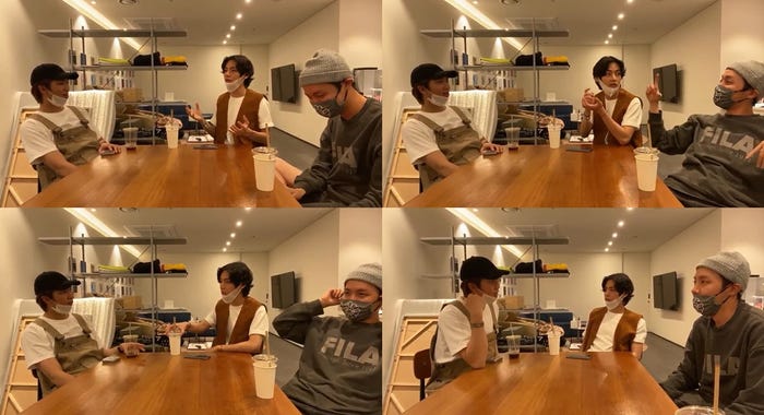 “第一次ビジュアル会議”の様子 (C)Big Hit Entertainment