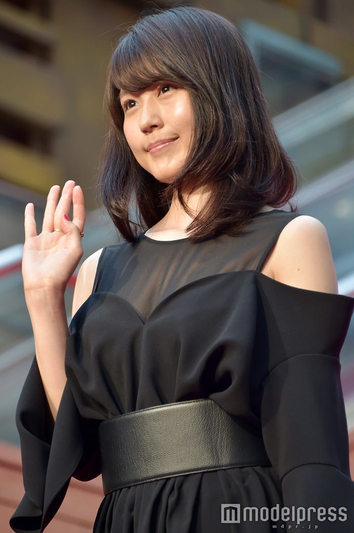 有村架純/映画「ナラタージュ」完成披露試写会舞台挨拶より(C)モデルプレス