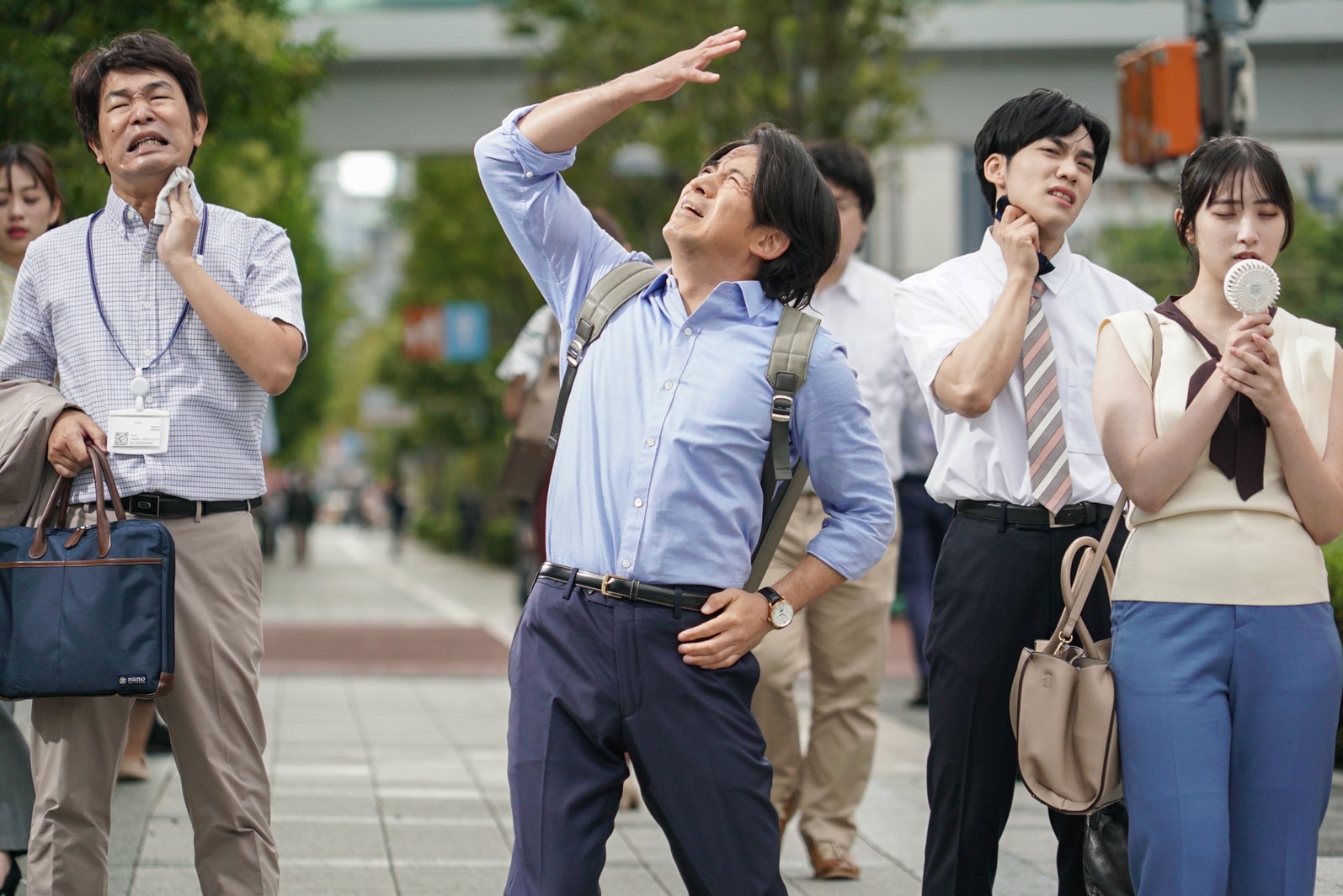岡田准一／新TVCM「ここ天国かよ」篇メイキングより（提供写真）