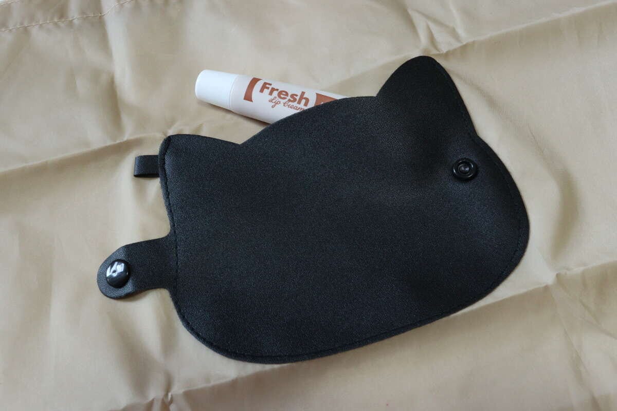 折りたたみショッピングバッグ(ダイカットネコ) ポケット 折りたたみショッピングバッグ(ダイカットネコ) ポケット