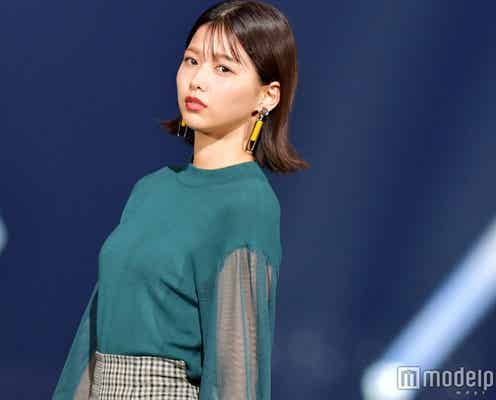 欅坂46渡邉理佐、外ハネヘアの強めスタイルが新鮮 笑顔封印でオーラ放つ<TGC広島2017>