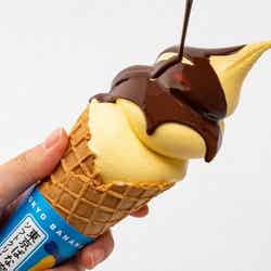 東京ばな奈ソフトクリーム/画像提供:グレープストーン