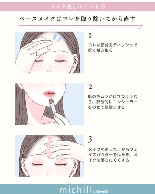 ベースメイクのお直しポイント