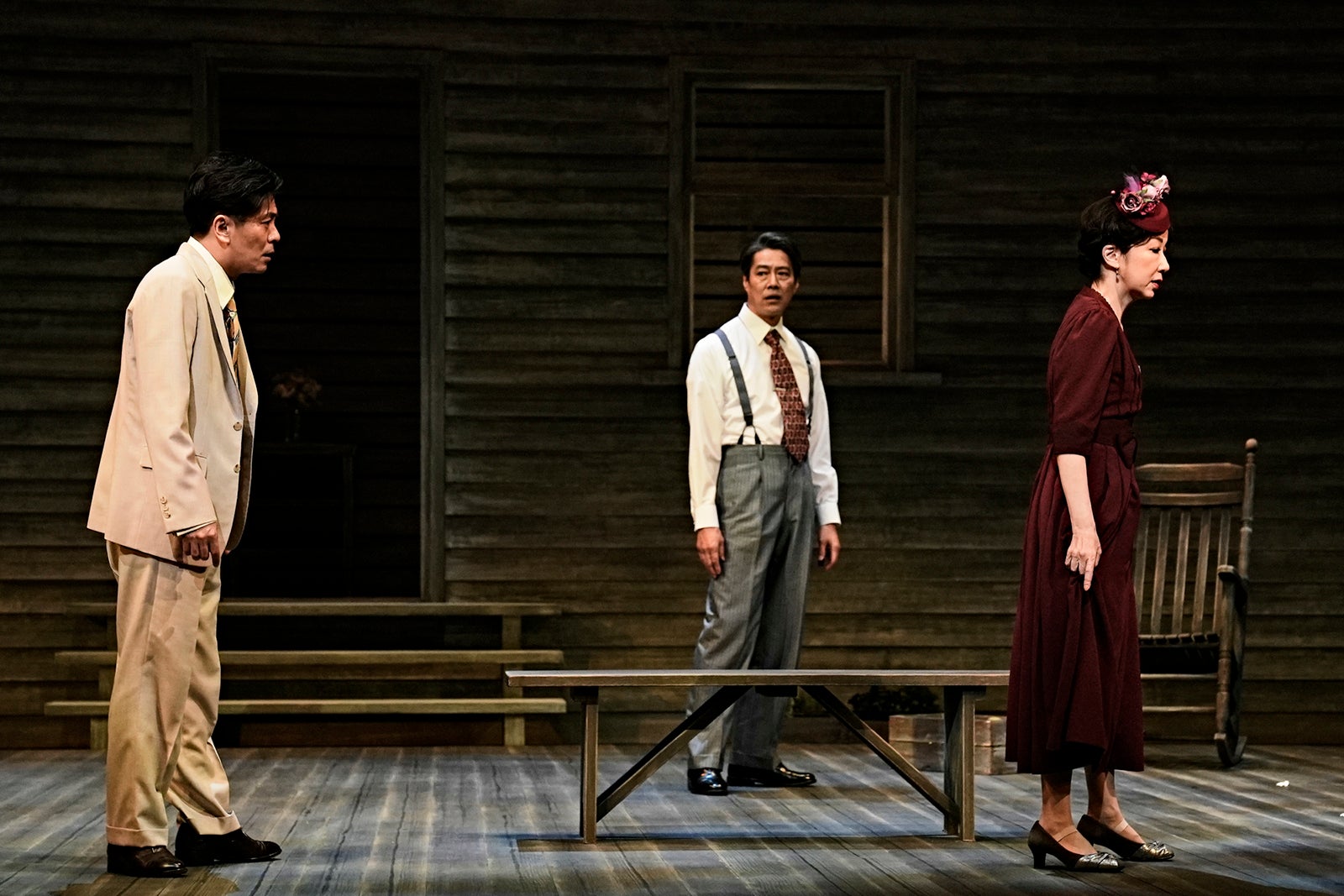 （左から）森田剛、堤真一、伊藤蘭／撮影：細野晋司