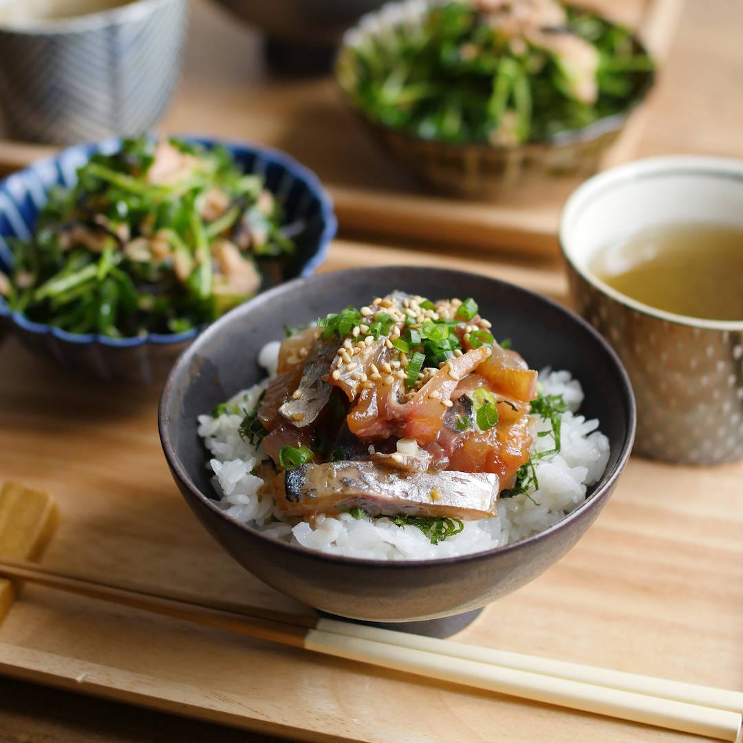 【30分で毎日定食】短時間で旨味しみしみ!あじの漬け丼定食