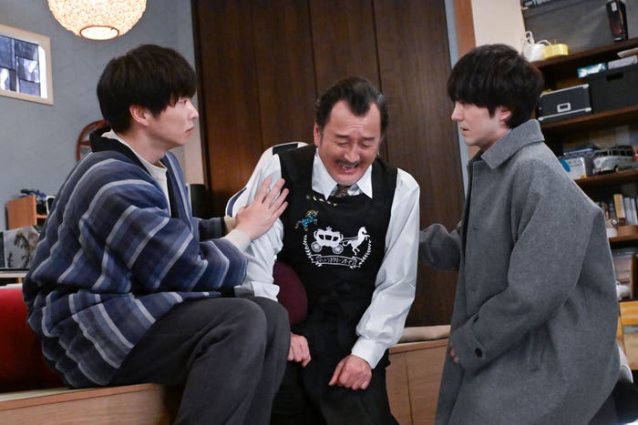 田中圭、吉田鋼太郎、林遣都「おっさんずラブ-リターンズ-」第3話(C)テレビ朝日
