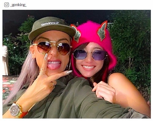 沢尻エリカ、GENKINGと密着2ショット 意外な交流に反響