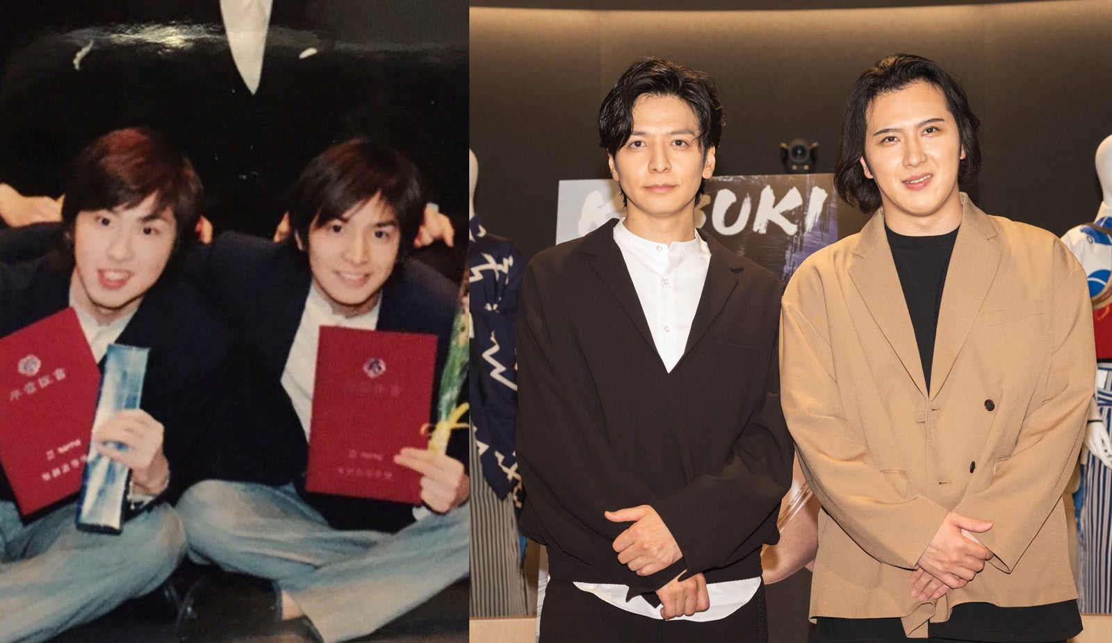 生田斗真＆尾上松也、卒業写真公開「高校時代はほぼ毎日のように…」
