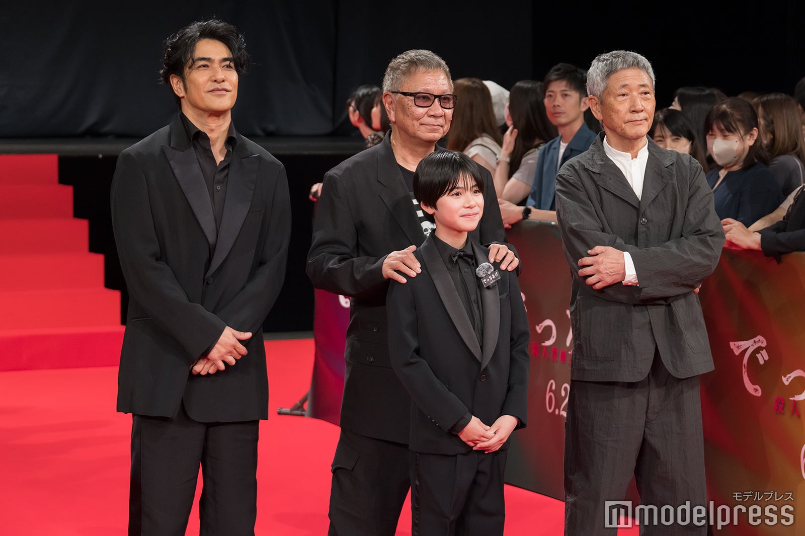 北村一輝、三池崇史監督、三浦綺羅、小林薫（C）モデルプレス