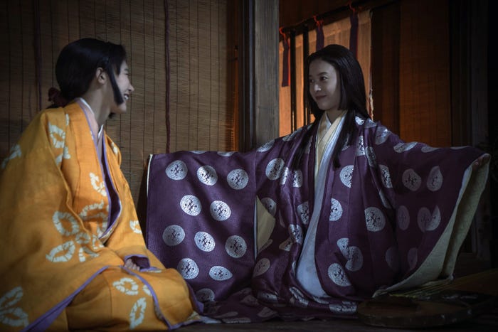 南沙良、吉高由里子「光る君へ」第43話(C)NHK