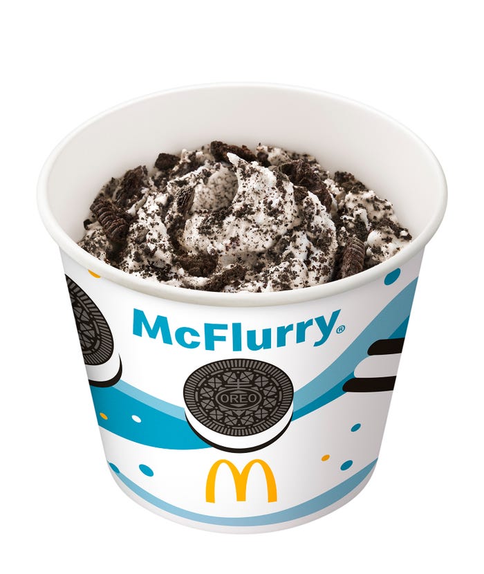 「マックフルーリー 超 オレオ クッキー」(提供写真)