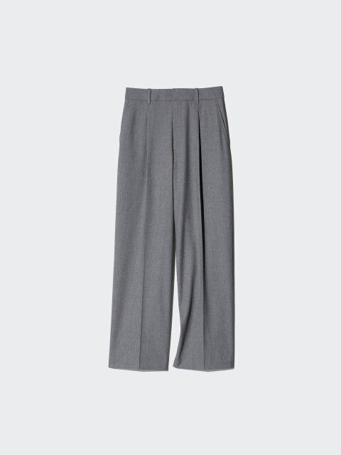 ユニクロ タックワイドパンツ ユニクロのタックワイドパンツ