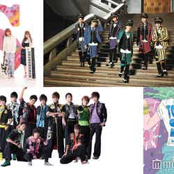 「TOKYO GIRLS MUSIC FES. 2016」に出演する（上段左から）Silent Siren、超特急、（下段左）BOYS AND MEN