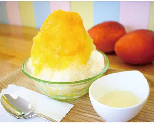 とろとろ濃厚マンゴーかき氷をキュートな沖縄農園カフェで堪能