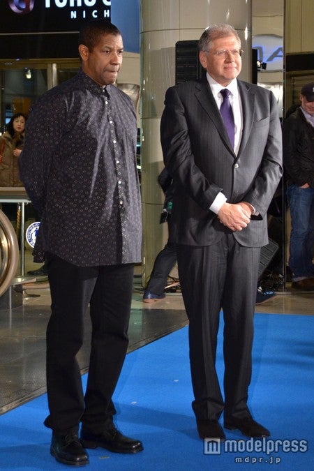 （左から）デンゼル・ワシントン、ロバート・ゼメキス監督