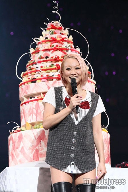 バースデーサプライズに感激する倖田來未