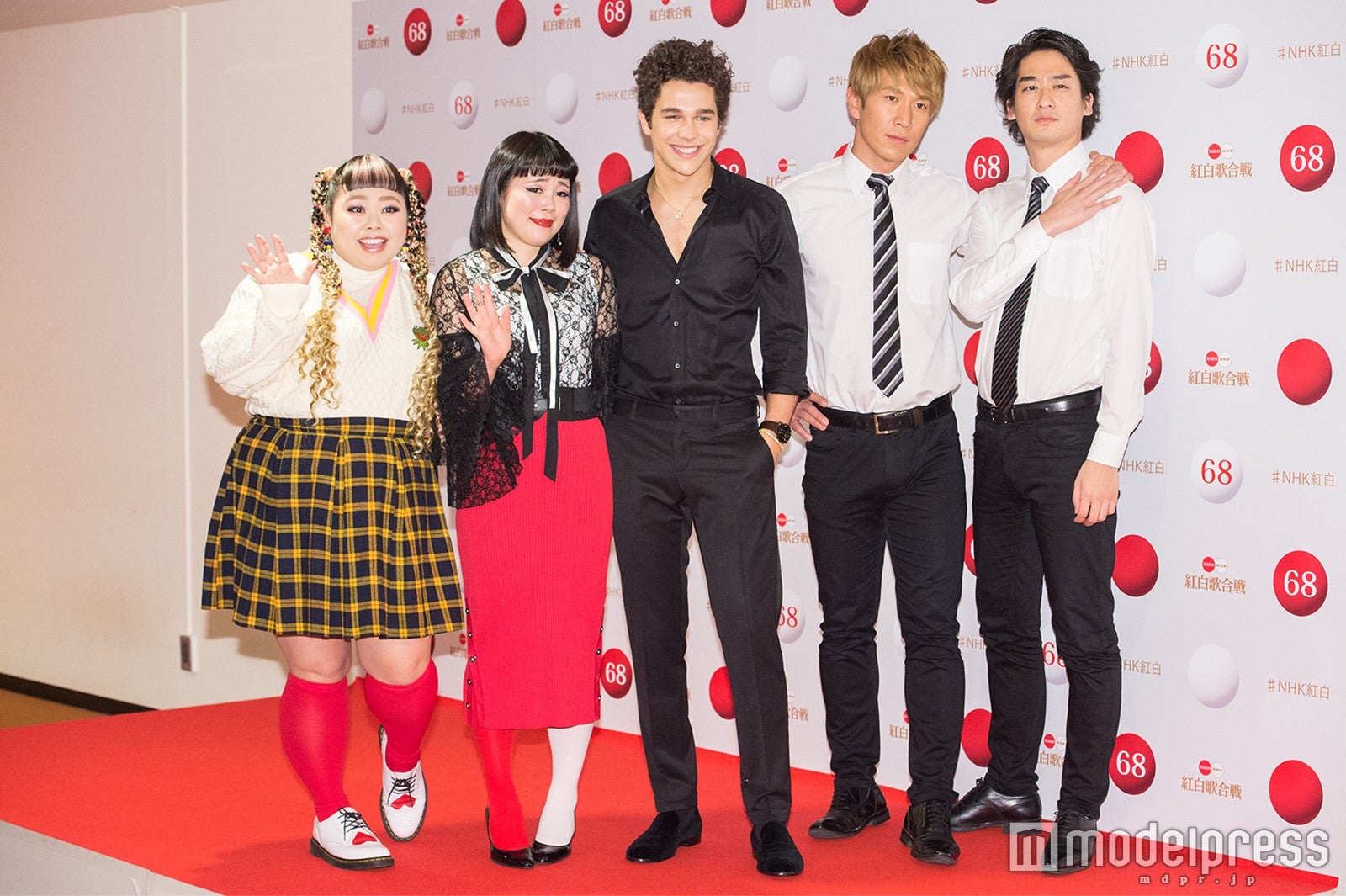 渡辺直美、ブルゾンちえみ、オースティン・マホーン、ｗｉｔｈ B（ブリリアン） （C）モデルプレス