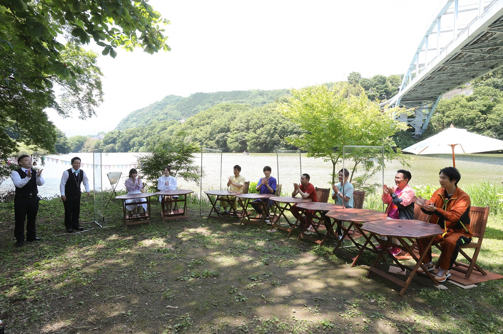 ユースケ、津田篤宏、本田望結、本田真凜、博多華丸、博多大吉、大悟、ノブ、山内健司、濱家隆一（C）カンテレ