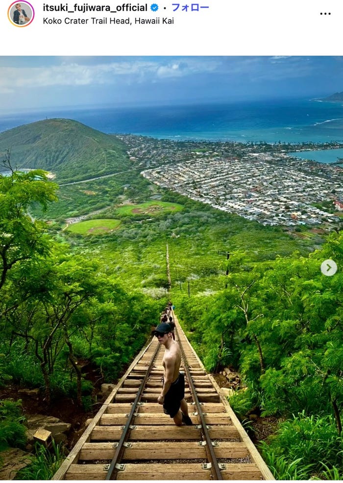 藤原樹Instagramより