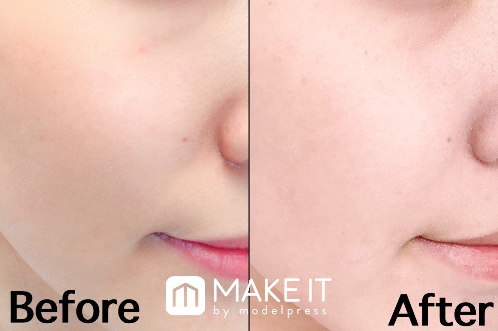 セザンヌ／UVクリアフェイスパウダー／P1 ラベンダー 使用 (C)メイクイット