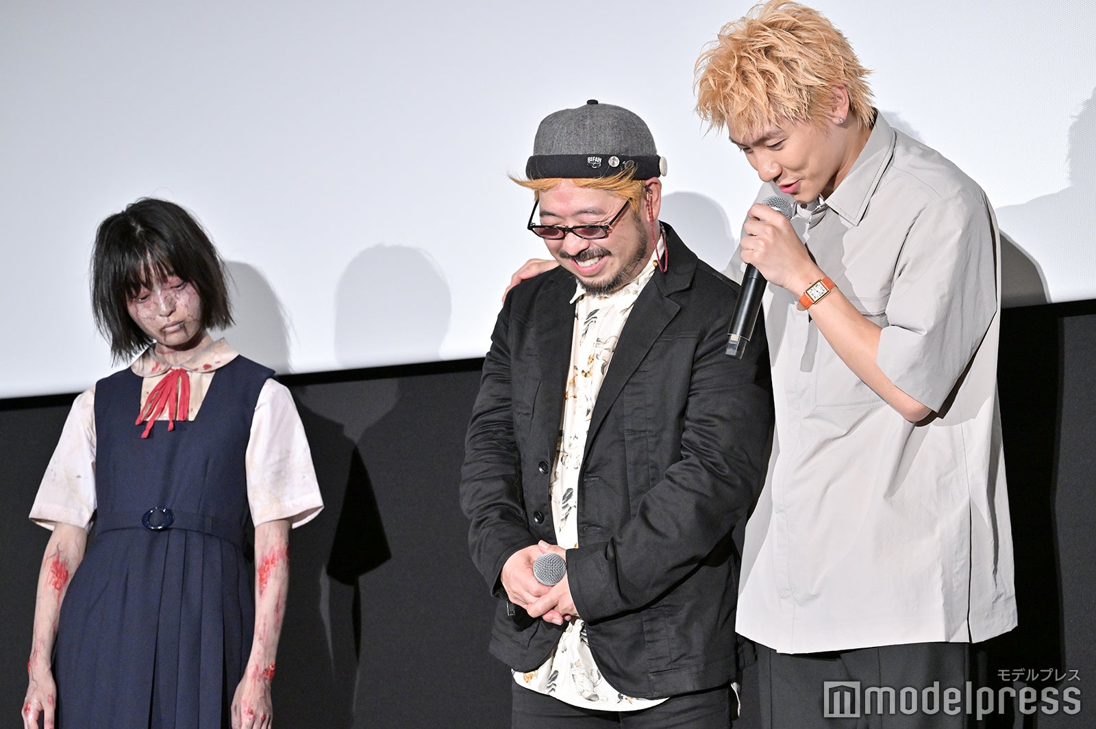 劇中に登場するさな、清水崇監督、小森隼（C）モデルプレス