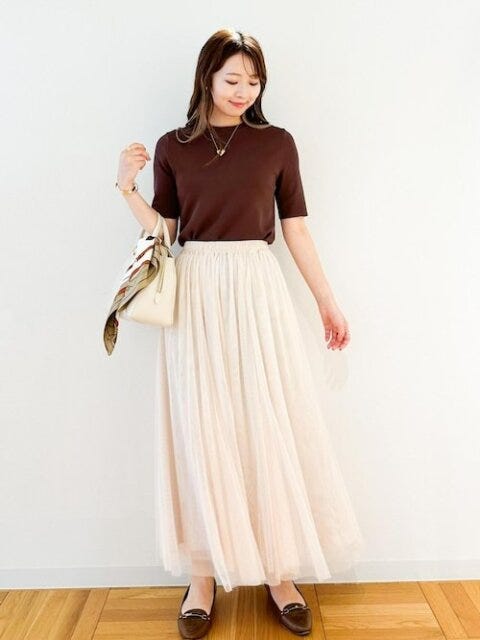 ブラウンコーデ　秋