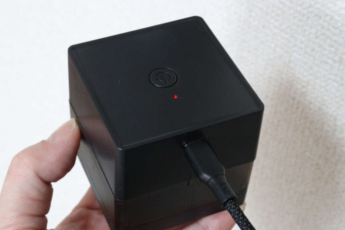 電動毛玉取り（スクエア、USB充電式）　充電