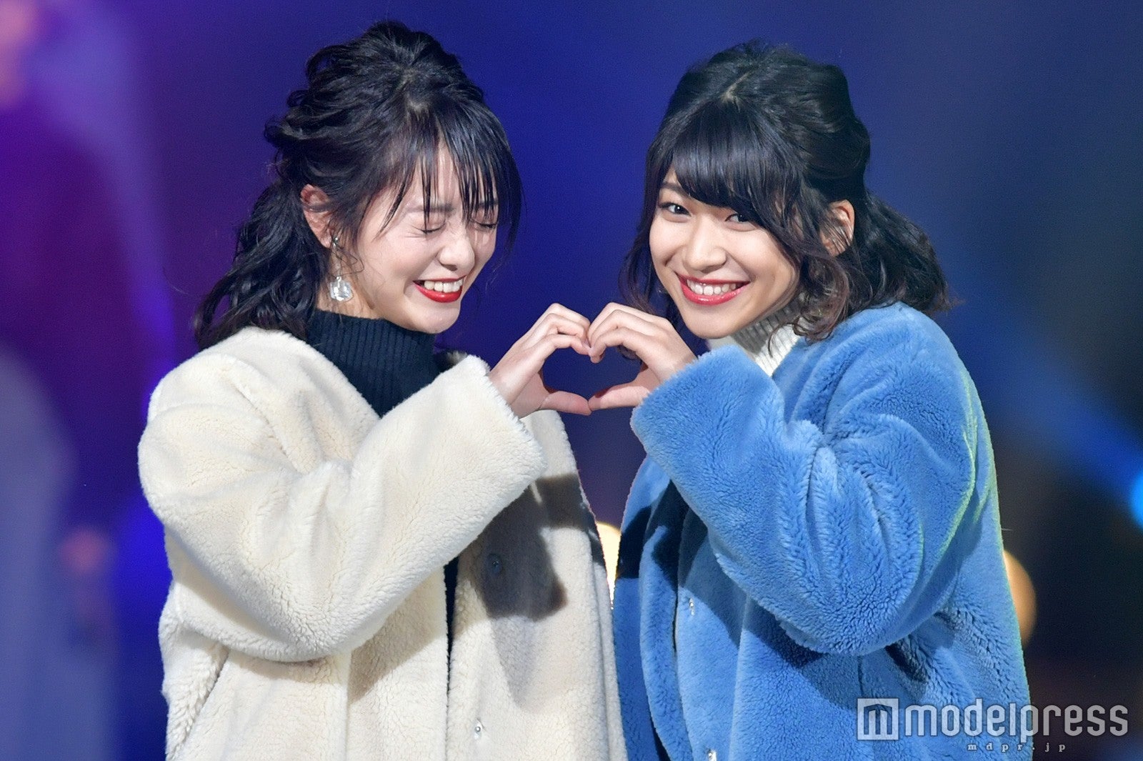 STU48田中皓子＆藤原あずさ（C）モデルプレス
