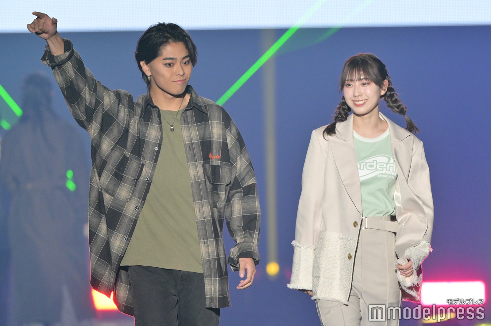 佐藤琉樹さん、久木田帆乃夏さん「TGC CAMPUS STAGE」より（C）モデルプレス
