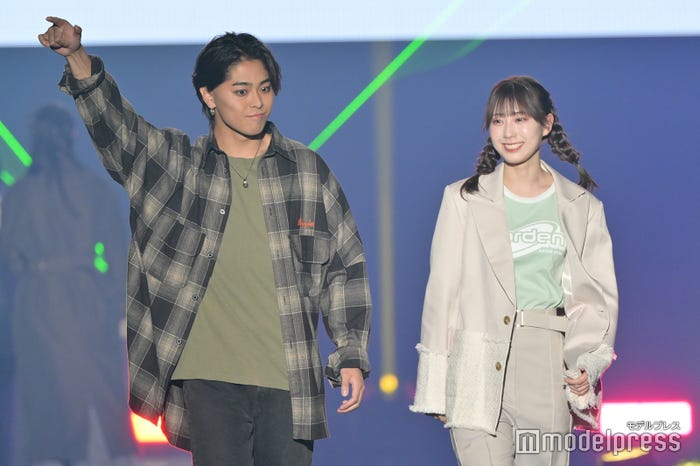 佐藤琉樹さん、久木田帆乃夏さん「TGC CAMPUS STAGE」より(C)モデルプレス