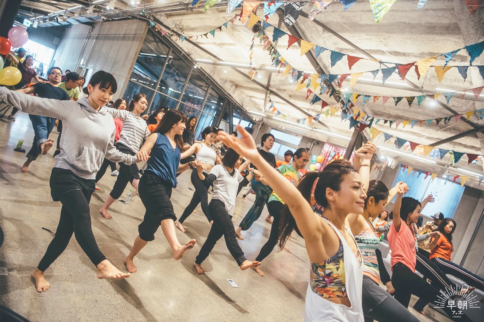 過去の早朝フェス／画像提供：Afro＆Co.