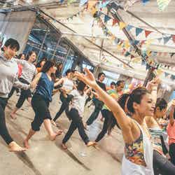 過去の早朝フェス/画像提供:Afro&Co.