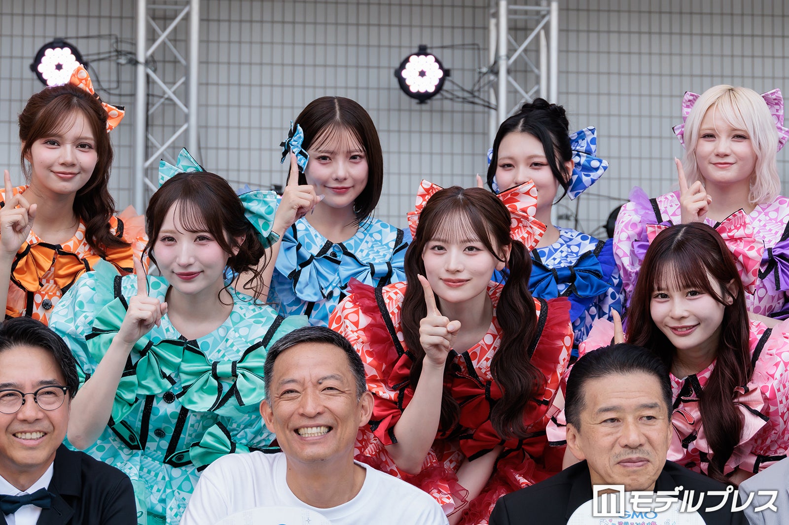 CANDY TUNE／（後列左から）南なつ、福山梨乃、桐原美月、宮野静（前列左から）小川奈々子、立花琴未、村川緋杏（C）モデルプレス