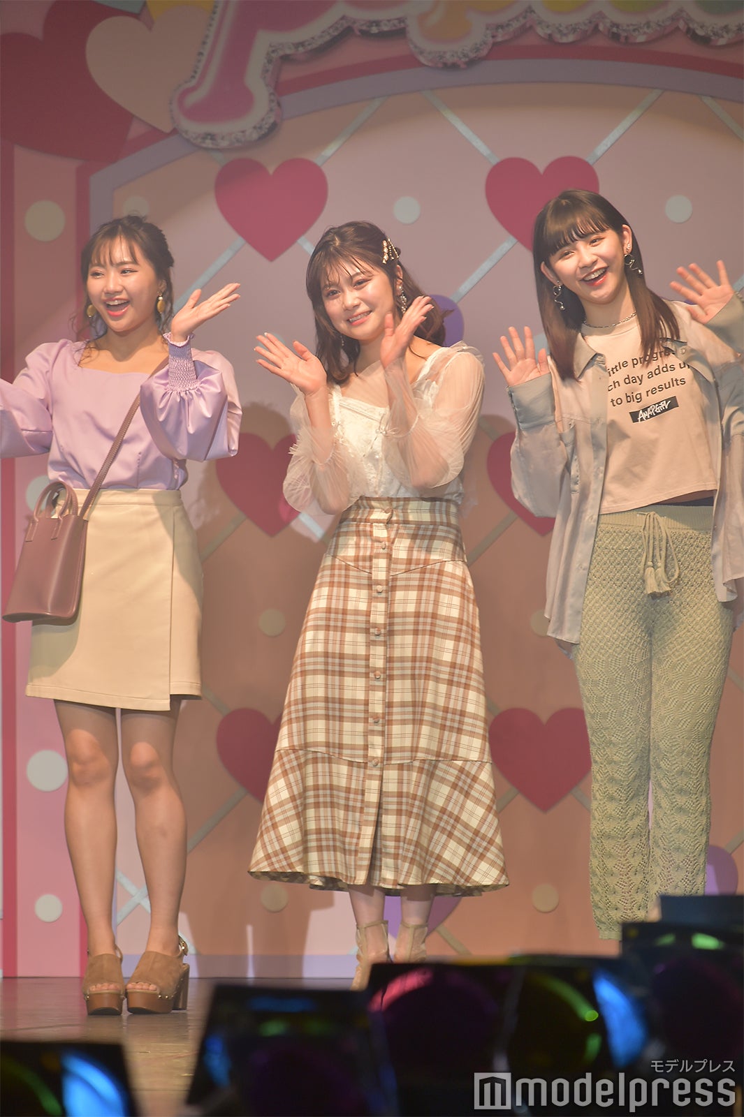 こあさひまり（こあきゅん）、熊谷真里（まりくま）、下山碧夢（あむあむ） （C）モデルプレス