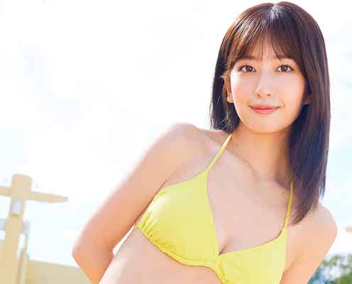 「ミス週刊少年マガジン」斉藤里奈、白肌&スラリボディが眩しい水着姿