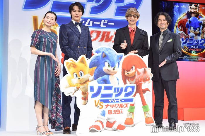 (左から)広橋涼、中川大志、山寺宏一、中村正人(C)モデルプレス