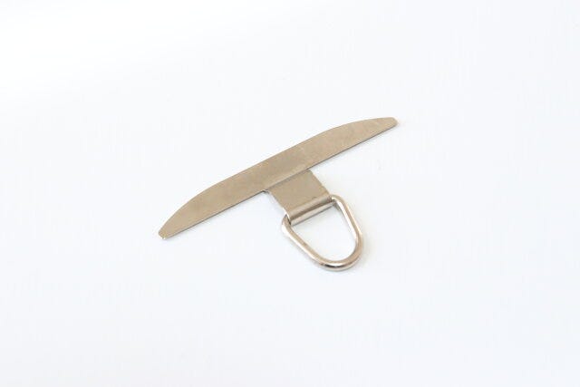 丈夫 ダイソーステンレス製スマホストラップホルダーシルバー丈夫