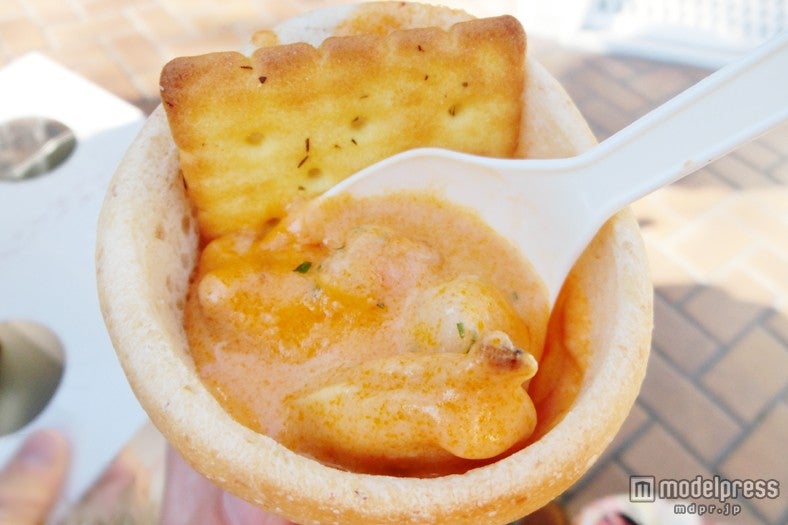 シーフードチャウダーは具だくさん