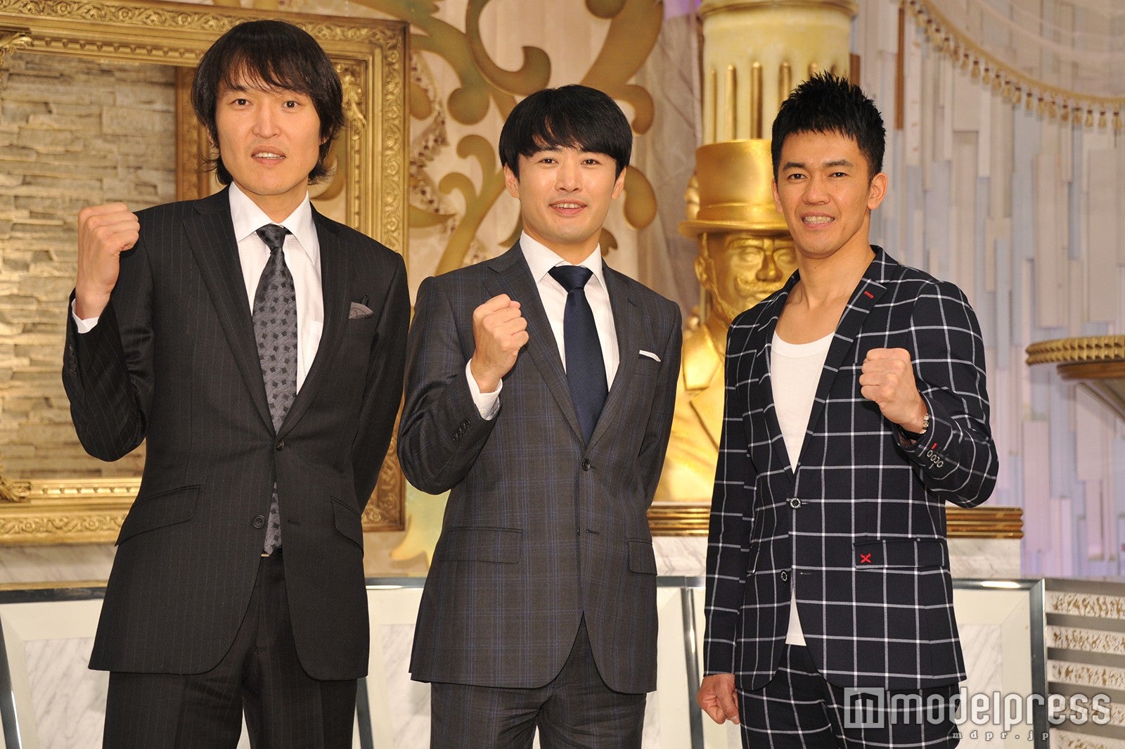 （左から）千原ジュニア、劇団ひとり、武井壮