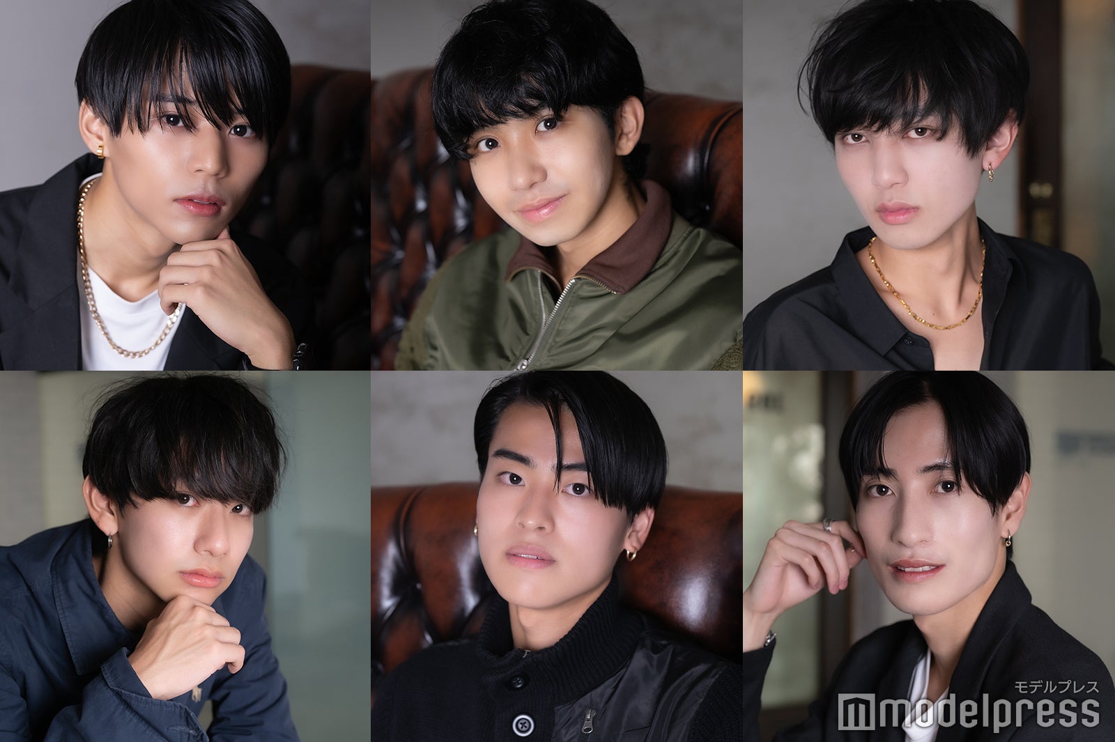 （上段左から）吉川来希さん、佐藤元大さん、五味輝さん／（下段左から）久保薗春希さん、曽我舜さん、四元貴也さん「ミスター青山コンテスト2023」ファイナリスト（C）モデルプレス