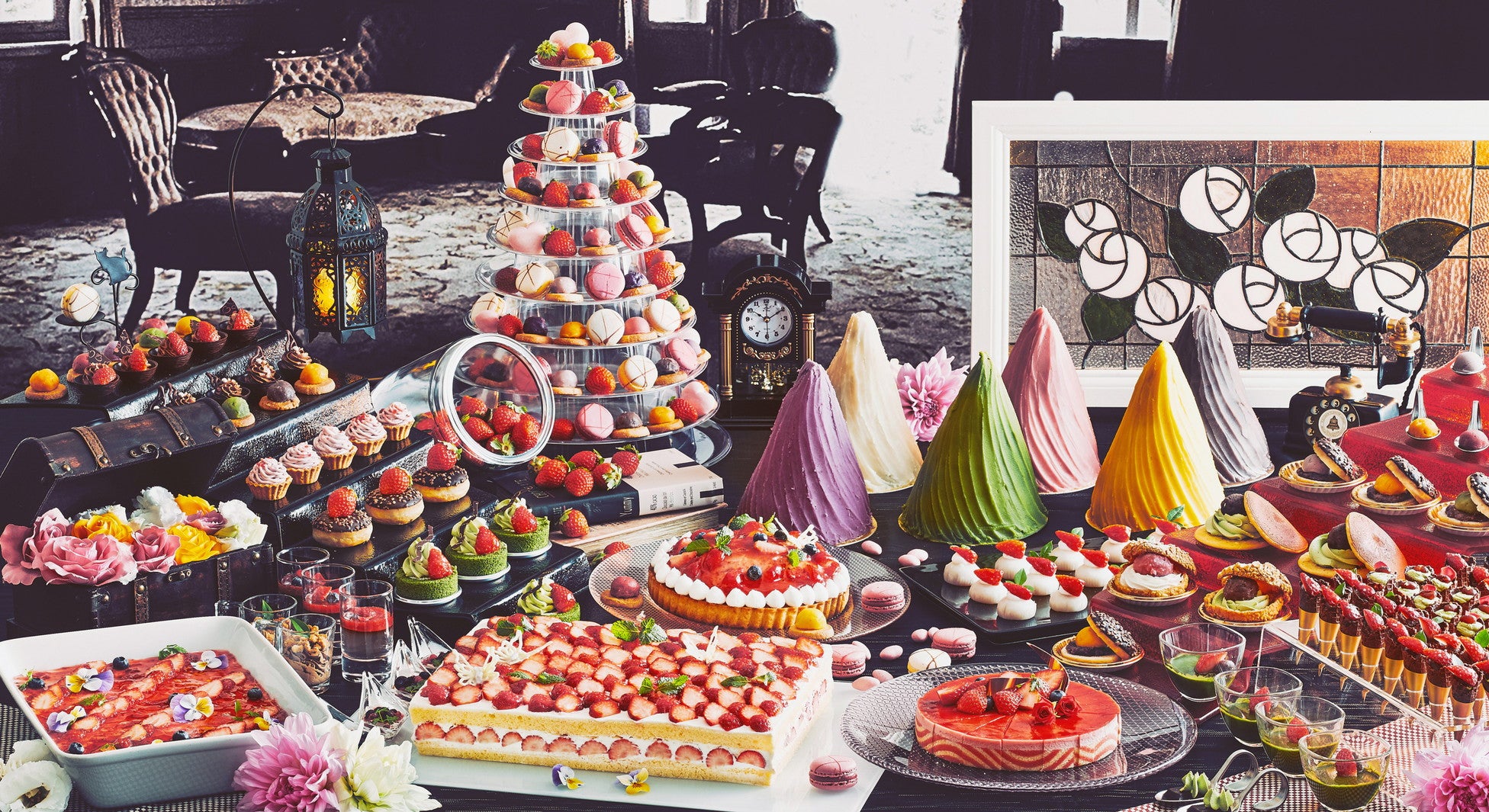 京都で餡×苺スイーツブッフェ「いちごとあんこ2023」和洋様々なスイーツずらり