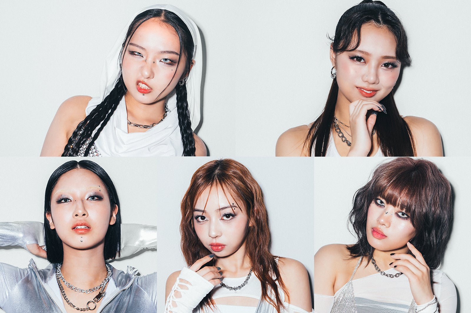 （上段左から）CHIKA、FUMINO（下段左から）MOMOKA、KOKONA、NAOKO（提供写真）