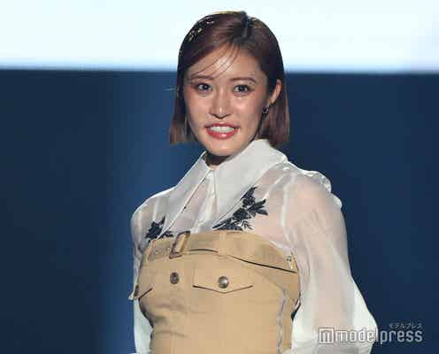 王林、キス顔にキュン 透けシャツで肌見せ【TGC松山2024】