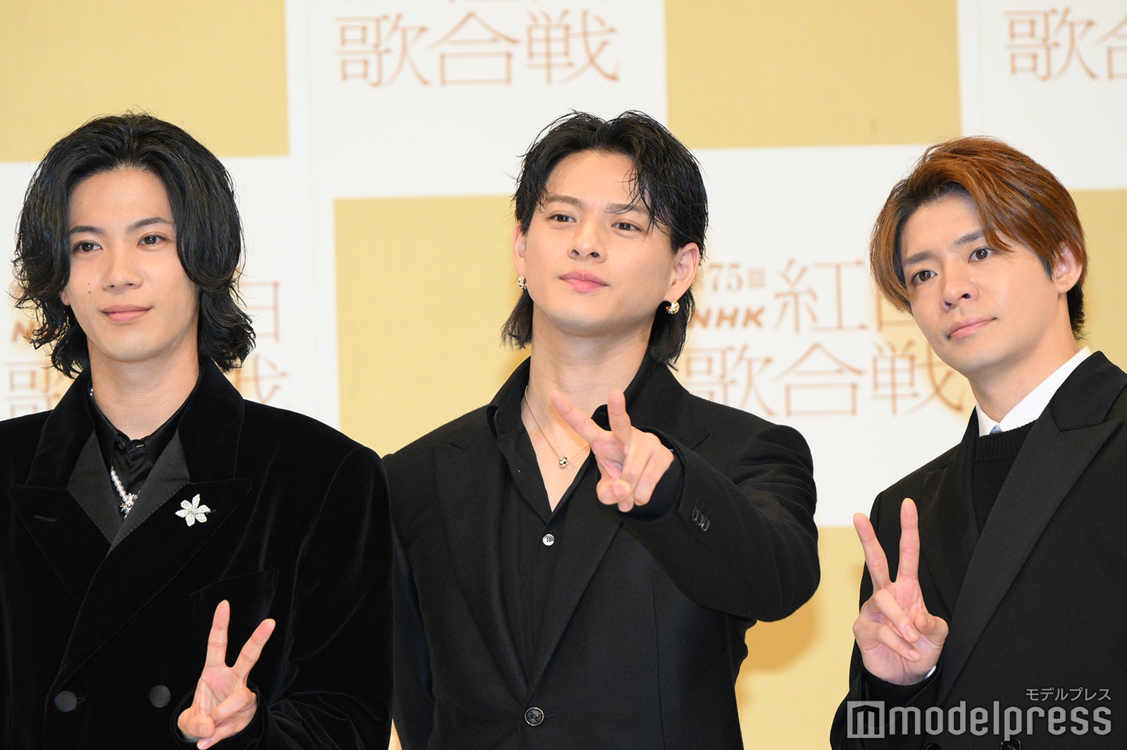 Number_i（左から）神宮寺勇太、平野紫耀、岸優太（C）モデルプレス