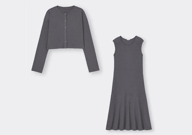 GU　セットアップ　マストバイ　カーディガンセットワンピース