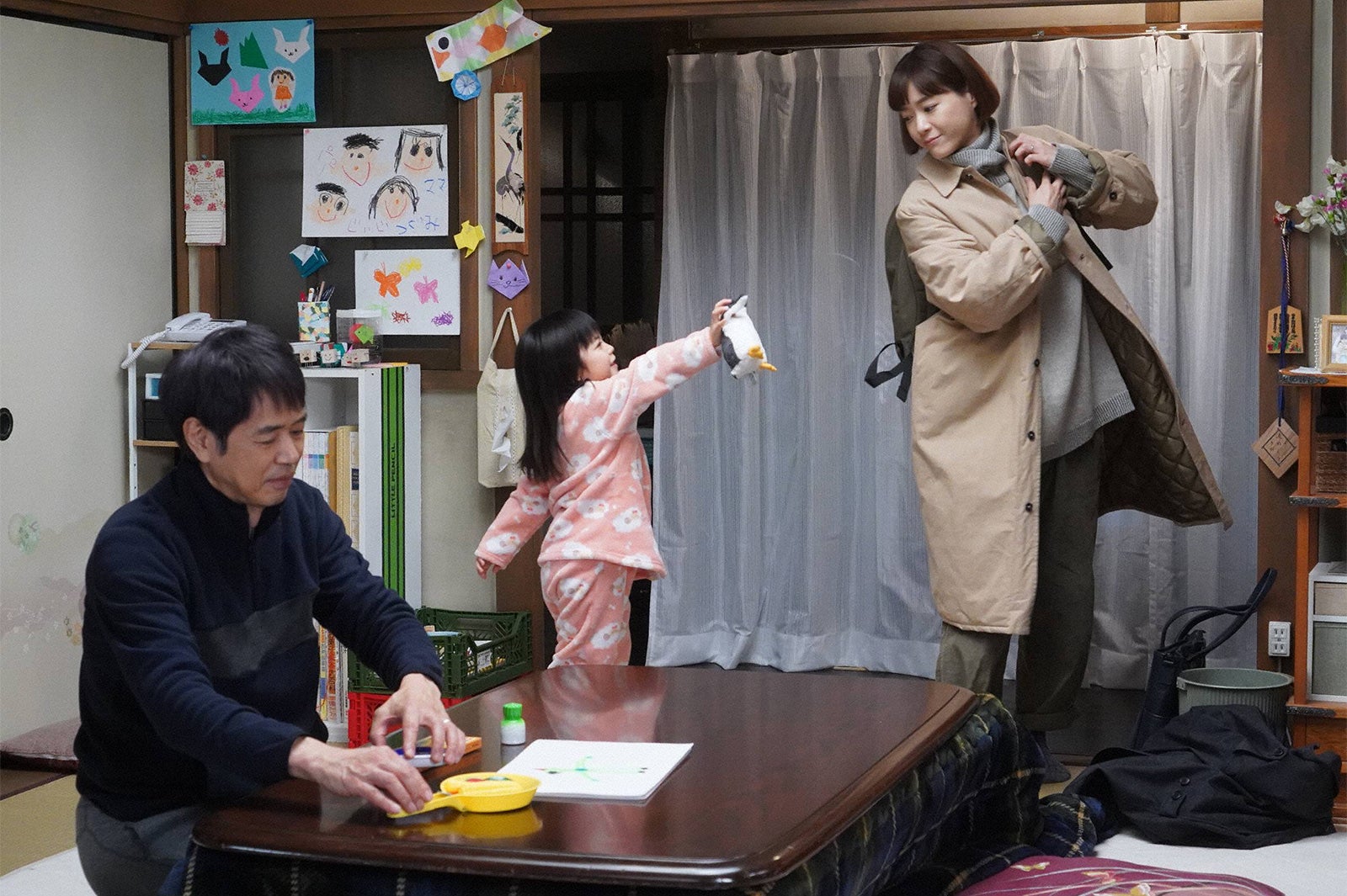 時任三郎、加藤柚凪、上野樹里「監察医 朝顔」第16話より（C）フジテレビ